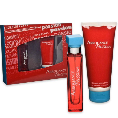 Arrogance Passion EDT + Body Lotion, Giftset For Her