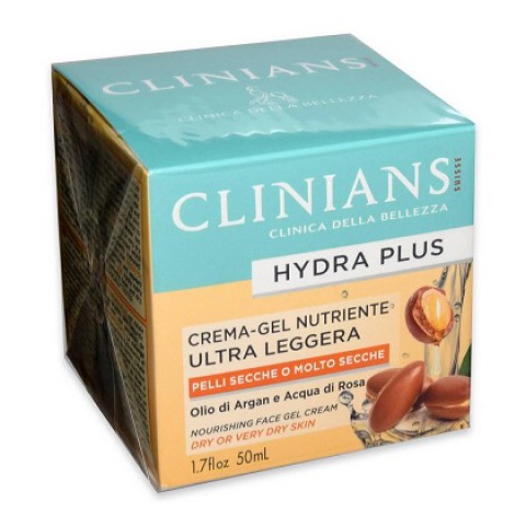 Clinians Nourishing Face Gel Cream with Argan Oil and Rose Water