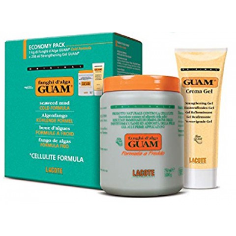 Guam FIR Seaweed Mud Treatment Cold Formula Anti Cellulite Economy Pack 