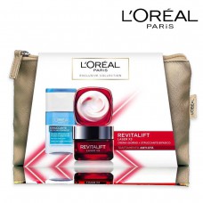 L'Oreal Paris Revitalift Laser DayCream50 ml + Makeup remover 125ml + Makeup Bag