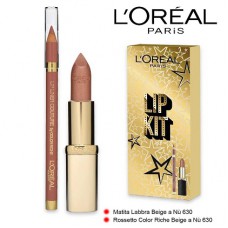 L'Oreal Paris Lip Kit Lipstick 630 + Lip Liner 630
