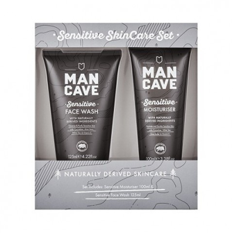 Mancave Sensitive Skincare Set Sensitive Facewash + Sensitive Moisturser