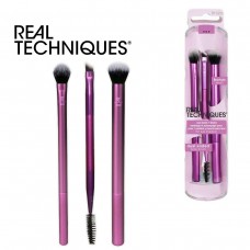 Real Techniques Eye Shade + Blend Eyeshadow Brushes, X 3