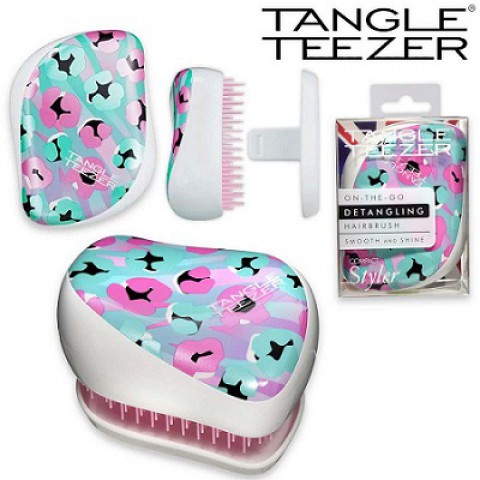 Tangle Teezer On the Go Detangling Hairbrush Smooth and Shine Mint