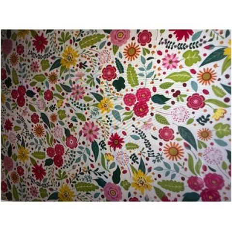 Wrapping Paper Small Assorted Flowers design 1 sheet 50cm x 70 cm